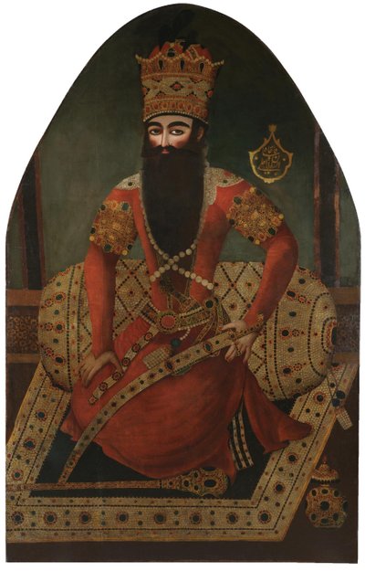 Portrett av F. Fath Ali Shah 1797-1834 av Mirza Baba
