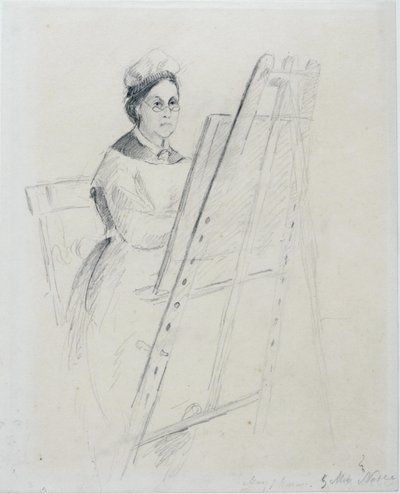 Portrett av Mary Jane Hancock av Miss Noble