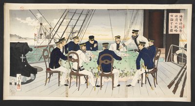 Japanese naval officers discussing tactics   1349869   no       norwegian Successfully Translated  Original: Sunset, in Red and Brown Translat: Sunset, in Red and Brown 1252061 no norwegian Successfully Translated Original: The Triumph of Chastity, ca. 148 av Mizuno Toshikata