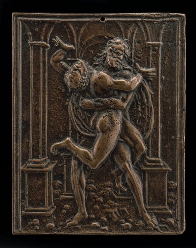 Hercules og Antaeus, slutten av 1400-tallet - begynnelsen av 1500-tallet. av Moderno