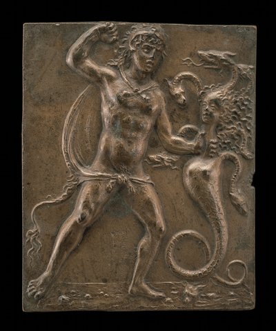 Hercules and the Lernaean Hydra, slutten av 1400-tallet - begynnelsen av 1500-tallet. av Moderno