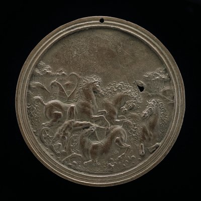 The Death of Hippolytus, eller The Fall of Phaeton, sent 15. - tidlig 16. århundre. av Moderno