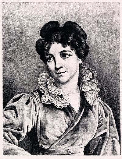 Portrett av grevinne Praskovya Petrovna Kutaisova 1784-1870, 1827 av Modest Dmitryevich Rezvoy