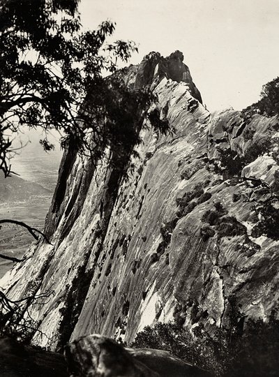 "Building an Empire" i den fascistiske tidsalderen: Mount Bianco, Zaad Amba, 09.05.1936 (s/hvitt-bilde) av Modestino Baldinetti