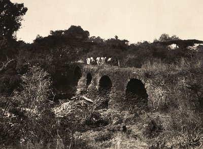 Bygge et imperium i den fascistiske tidsalderen: Portugisisk bro, 09.05.1936 (s/hvitt-bilde) av Modestino Baldinetti