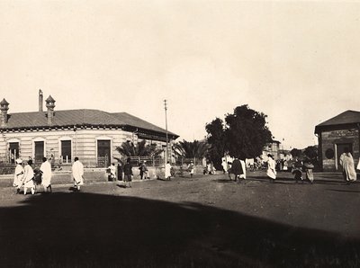 Building an Empire i den fascistiske tidsalder: elektriske selskapet i Asmara, 09/05/1936 (s/hv-bilde) av Modestino Baldinetti