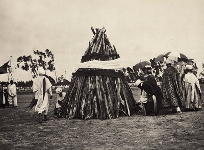 Bygge et imperium i den fascistiske tidsalderen: damerà, 09.05.1936 (s/hvitt-bilde) av Modestino Baldinetti