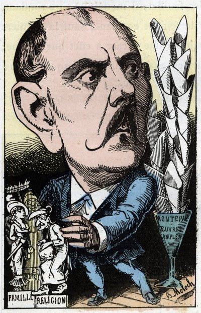 Portrait of Xavier de Montepin (Xavier Henri Aymon Perrin, Count of Montepin) (1823-1902), French writer av Moloch