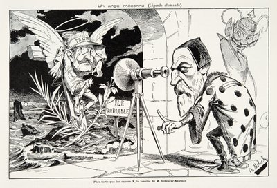En ukjent engel (tysk legende), fra History of the Third Republic, Vol. I, Politisk historie, pub.1933 (litho) av Moloch