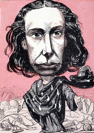 Louise Michel (1830-1905) av Moloch - i "" Trombinoscope"" fra 1800-tallet. av Moloch