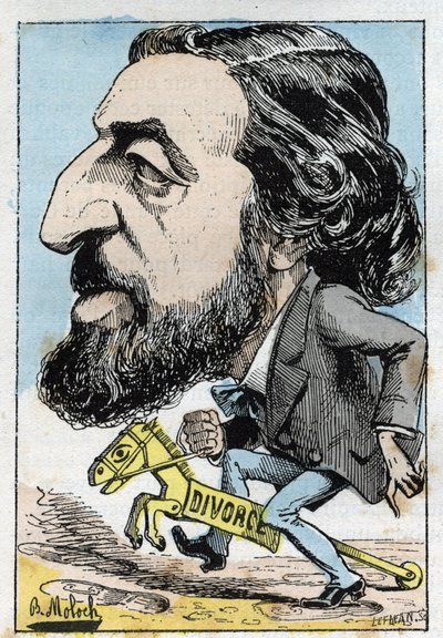 Portrait of Alfred Naquet (1834-1916), French politician av Moloch
