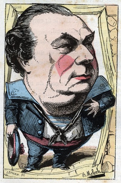 Portrett av Francois Dumaine (1831-1893), fransk komiker av Moloch