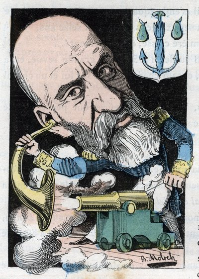 Portrett av Francois Ferdinand Philippe, prins av Joinville (1818-1900) av Moloch