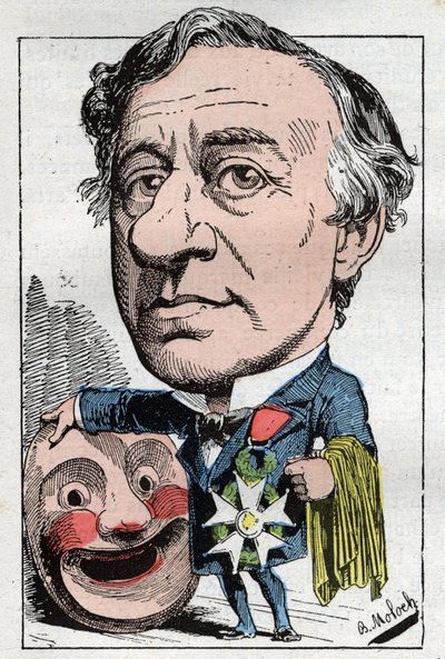 Portrett av Francois Jules Edmond Got (1822 - 1901) fransk skuespiller av Moloch
