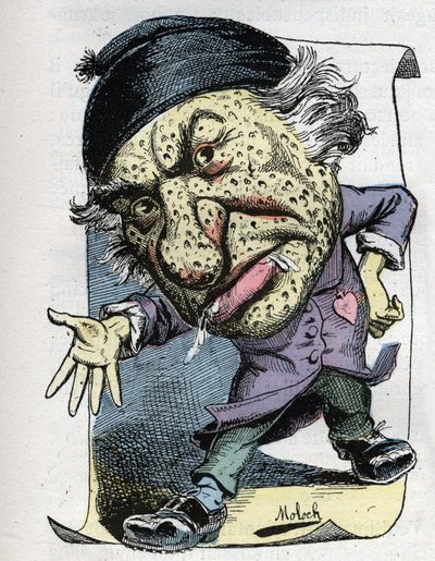 Portrait of Louis Veuillot (1813-1883), French journalist and writer av Moloch