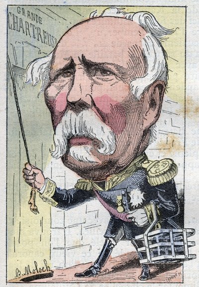 Portrait of Patrice de Mac Mahon, Marechal of France in 1859, Duke of Magenta (1808-1893) President of the Republic from 1873 to 1879 av Moloch