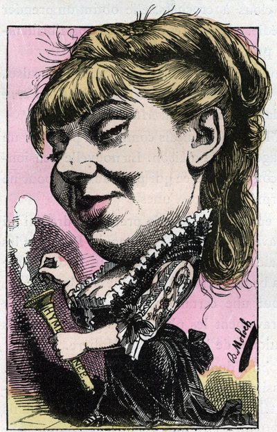 Portrait of Sophie Croizette (1847-1901), societary of the Comedie-Francaise av Moloch