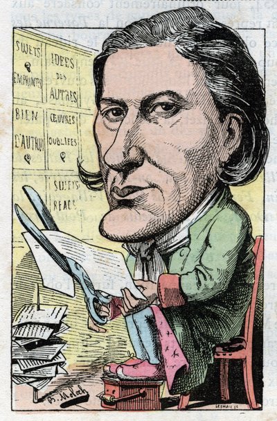 Portrett av viktorianske Sardou (1831-1908), fransk dramatiker av Moloch