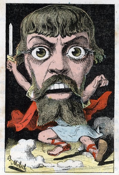 Portrett av skuespilleren Mount-Sully (Jean Sully Mounet, Mounet Sully av Moloch