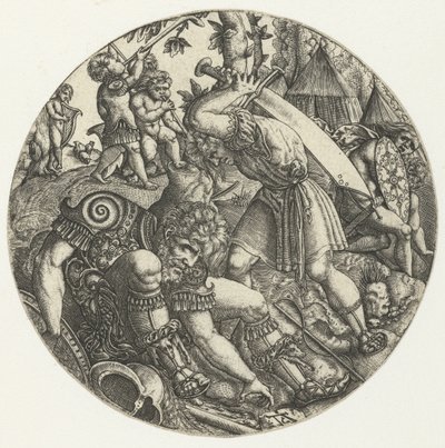 david i goliat av Monogrammist AC