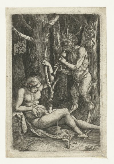 Satyrfamilien av Monogrammist AD