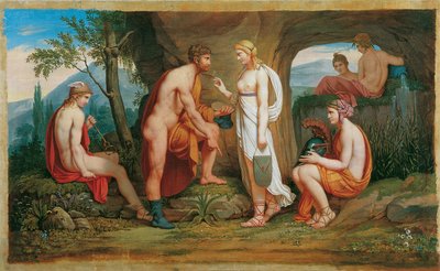 Perseus og nymfene av Monogrammist A. P.