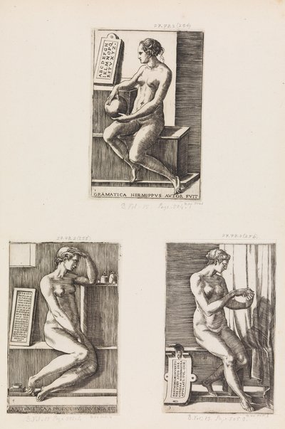 Aritmetikk, fra The Seven Liberal Arts, plate 4, 1544. av Monogrammist B