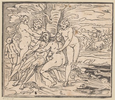 Venus sørger over Adonis død av Monogrammist GGN (attributed to)
