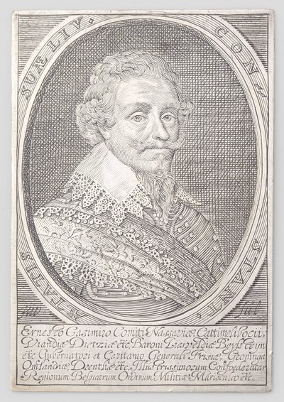 Portrett av Ernst van Nassau av Monogrammist HW