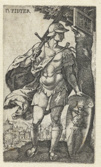 Jupiter IVpidter (tittel på objekt) Gods Sitting on the Seven Planets (serietittel) av Monogrammist IB