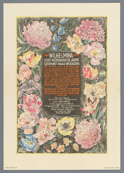 Wilhelmina leder Nederland XL i årevis av Monogrammist JB (20e eeuw)