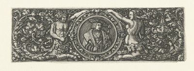 Frise med portrett av Maximilian I i en medaljong av Monogrammist LB (Nederlanden)