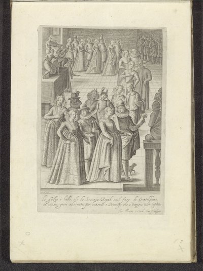 Venetiaans bal Scènes uit het Venetiaanse leven (serietittel) Habiti d