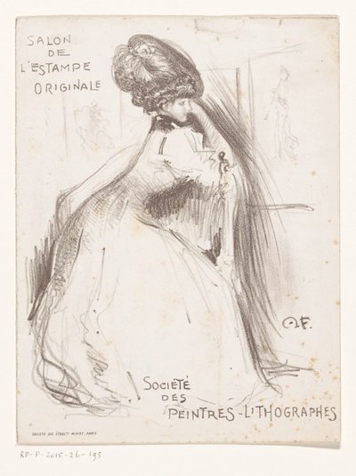 Invitasjon til utstilling av verk av Henri Fantin Latour på Grand Palais av Monogrammist MF (Frankrijk)