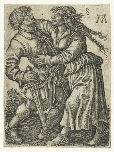dansende gårdspar Dancing Peasants (serietittel) av Monogrammist MT