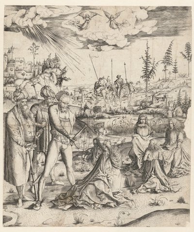 Martyrdommen til Saint Catherine av Monogrammist MZ