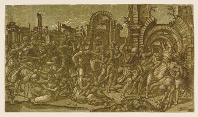 Massakren av de uskyldige etter Raphael, 1544. av Monogrammist NDB