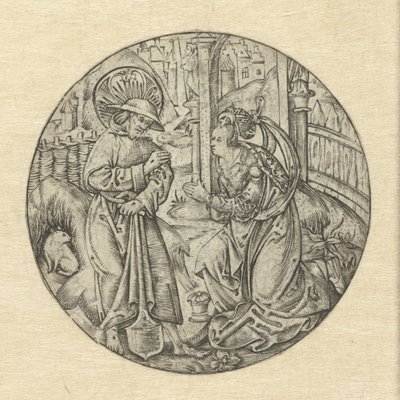 Kristus viser seg for Maria Magdalena Noli me tangere av Monogrammist S