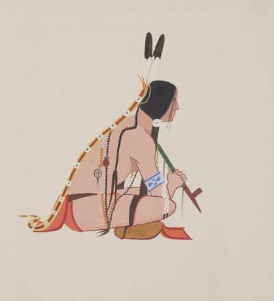 Cheyenne, ca. 1934 (akvarell) av Monroe Tsatoke