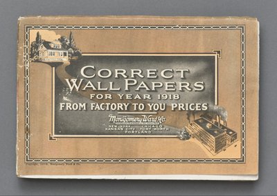 Riktige veggpapirer for år 1918 av Montgomery Ward and Co.