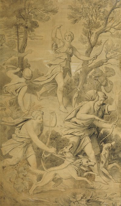 Diana med kameratene sine av Moritz Ludwig von Schwind