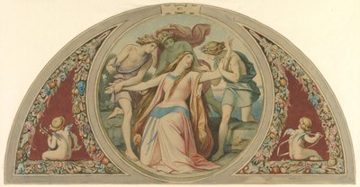 Tre gutter redder den fortvilte Pamina fra selvmord, 1864. av Moritz Ludwig von Schwind