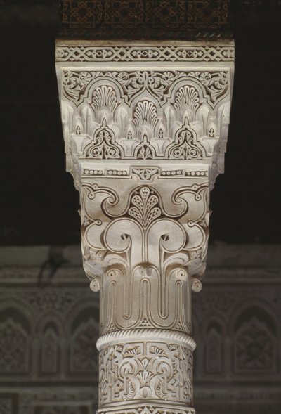 Kasbah of Thamiel glaoui, hovedstad (stukk) av Moroccan School