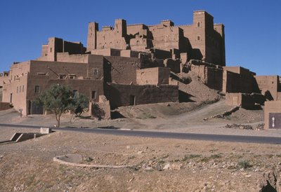 Utsikt over en ksar, Dra-dalen av Moroccan School