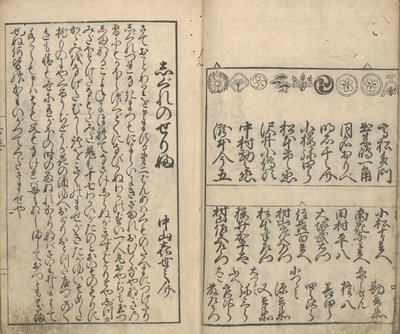 Samling av bilder av skuespillerne i de fire teatrene (Shiza yakusha ezukushi), vol 2 (treblokktrykk) av Moroshige Furuyama