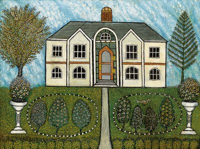 Hjem med vannfontener av Morris Hirshfield