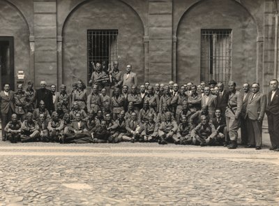 Albumet "MVSN- Blackshirts": Volunteer Militia in the War of departure for Africa (s/h-bilde) av Mortacchini Mortacchini