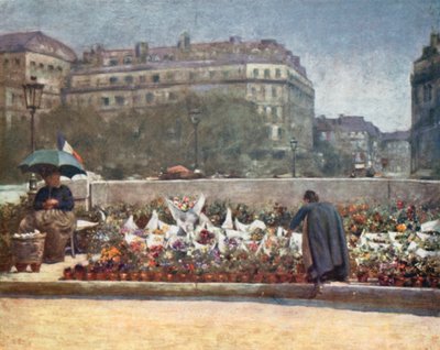 Et blomstermarked av Mortimer Ludington Menpes
