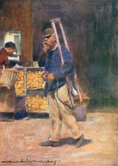 En oransje leverandør av Mortimer Ludington Menpes