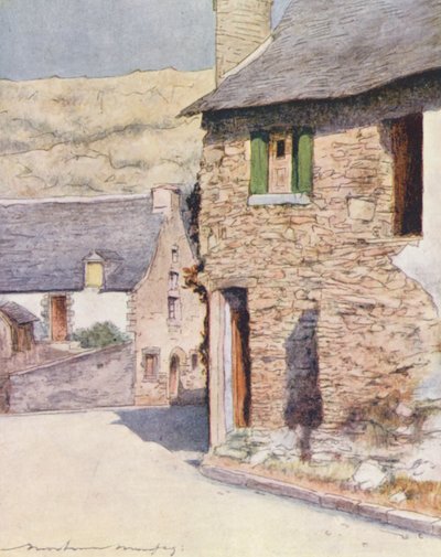 På Rochefort-en-Terre (farge litho) av Mortimer Ludington Menpes
